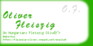 oliver fleiszig business card